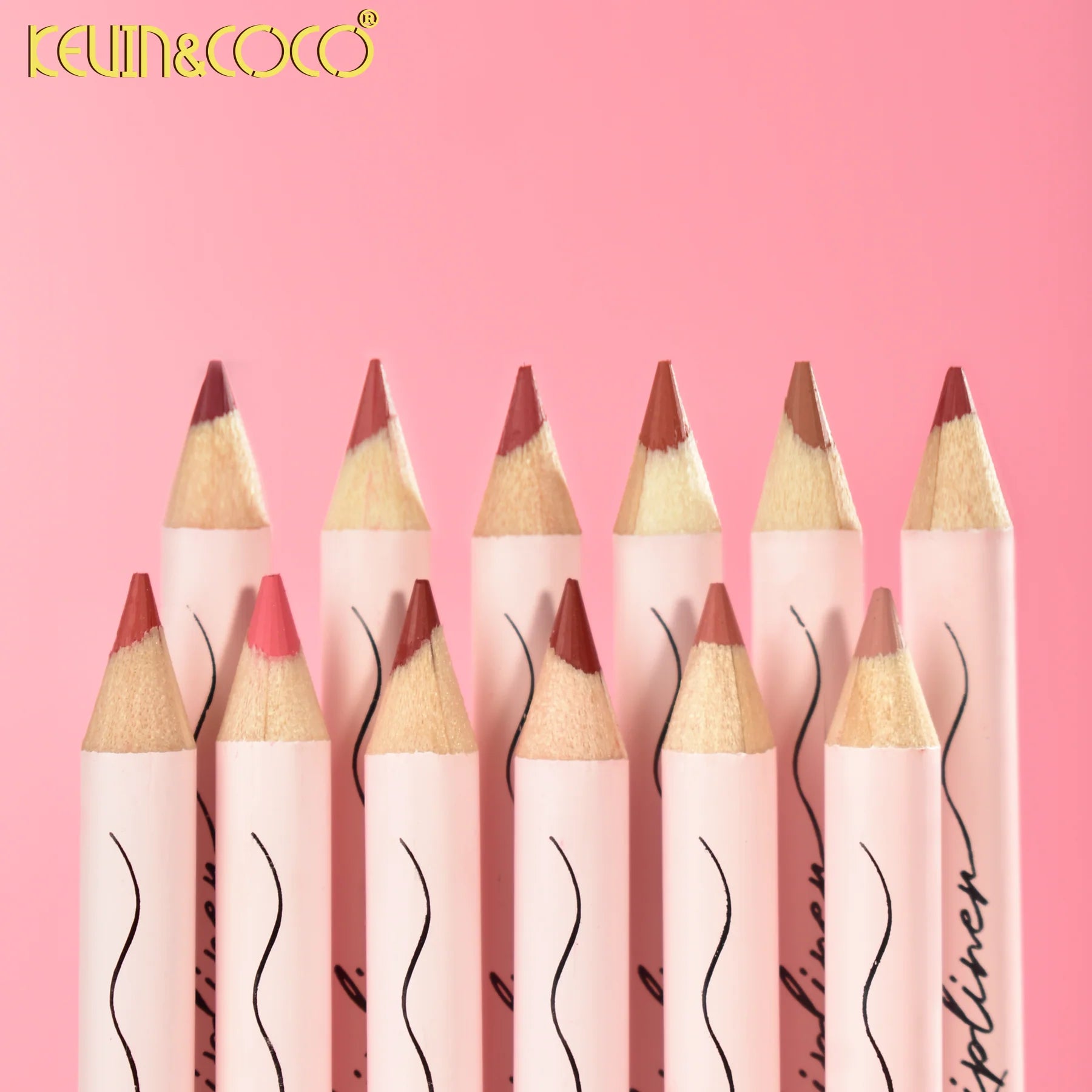 KEVIN&COCO 12-Pack Lip Liner Set